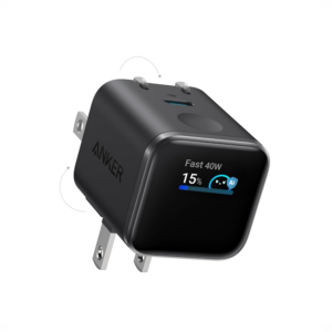 1 Cargador Anker 45w Pantalla Inteligente Nano GaN - NEGRO