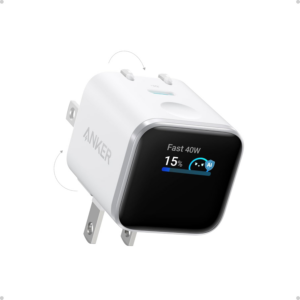1 Cargador Anker 45w Pantalla Inteligente Nano GaN - BLANCO