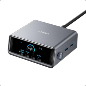 Estación de Carga Anker Prime 250W GaN con Pantalla LCD Inteligente 6 Puertos