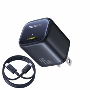 Cargador Baseus 45W GaN - Cable Incluido 1 metro